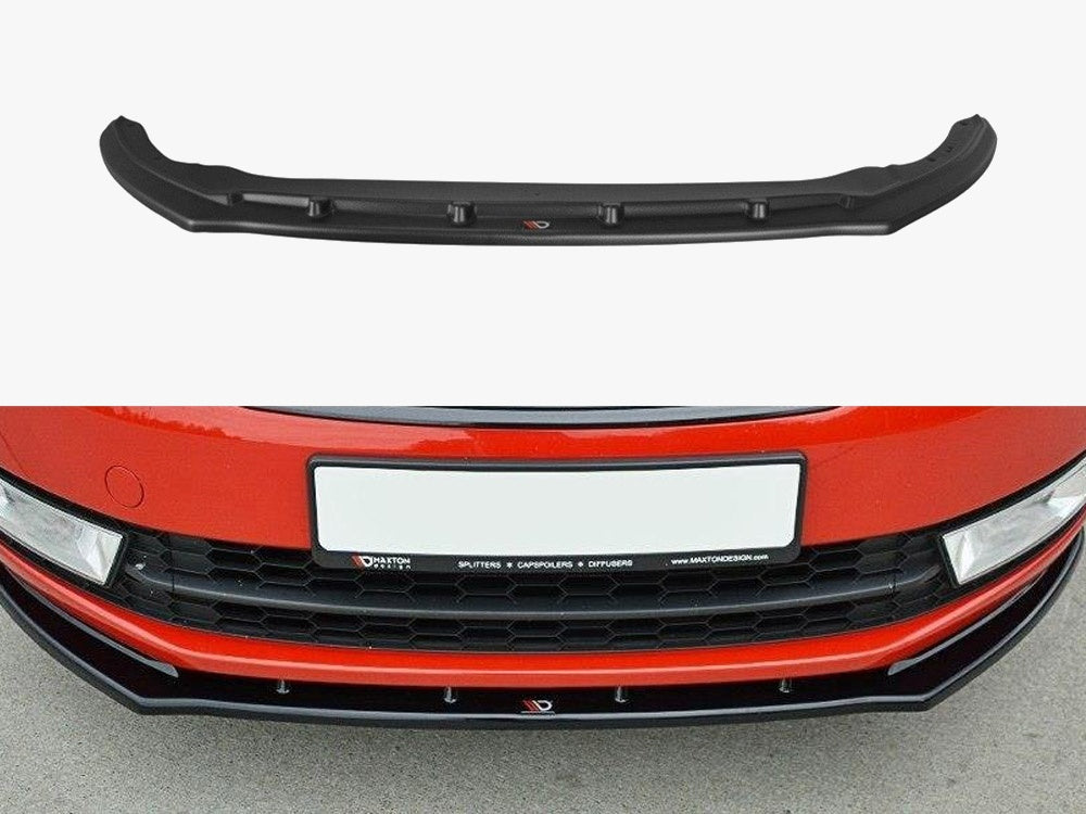 Maxton Design Front Splitter V2 Skoda Rapid - Textured