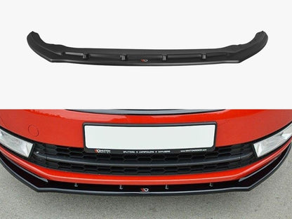 Maxton Design Front Splitter V2 Skoda Rapid - Textured