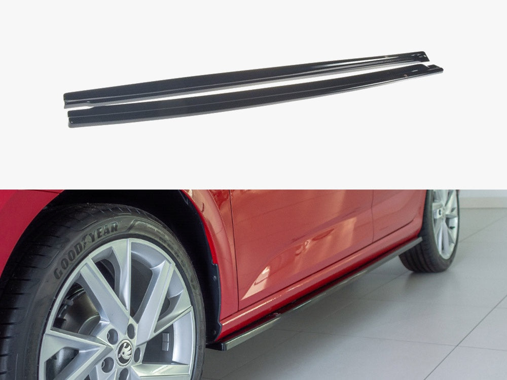 Maxton Design Side Skirts Diffusers Skoda Scala (2019-UP) - Carbon Look