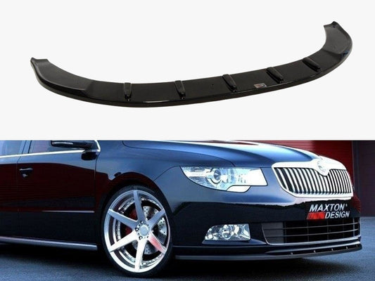 Maxton Design Front Splitter Skoda Superb II (For Sport Front Bumper Spoiler)
