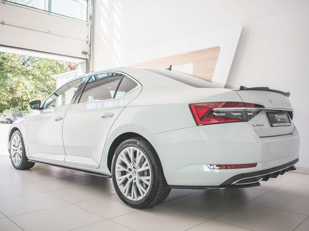 Maxton Design Side Skirts Diffusers Skoda Superb Mk3 FL (2019-) - Textured