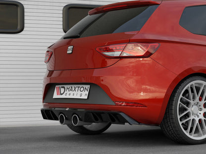 Maxton Design Rear Valance V.2 Seat Leon MK3 Cupra Facelift - Carbon Look