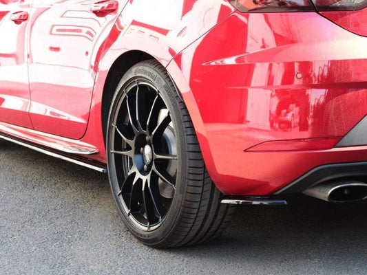 Maxton Design Rear Side Splitters V.2 Seat Leon Cupra Mk3 FL Hatchback - Carbon Look