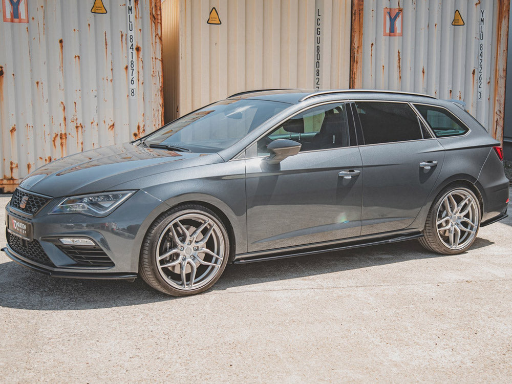 Maxton Design Side Skirts Diffusers V.5 Seat Leon Mk3 Cupra / FR Facelift