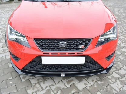 Maxton Design Front Splitter Seat Leon III Cupra / FR CARBON LOOK