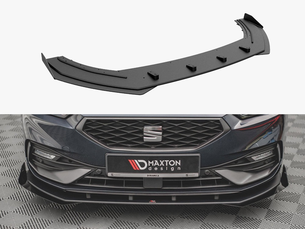 Maxton Design Street PRO Front Splitter + Flaps Seat Leon FR Mk4