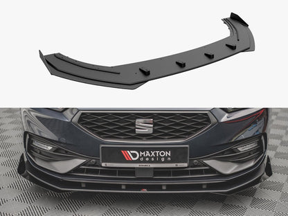 Maxton Design Street PRO Front Splitter + Flaps Seat Leon FR Mk4