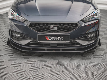 Maxton Design Street PRO Front Splitter + Flaps Seat Leon FR Mk4