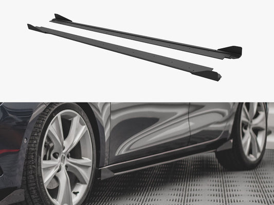 Maxton Design Street PRO Side Skirts Diffusers + Flaps Seat Leon FR Mk4