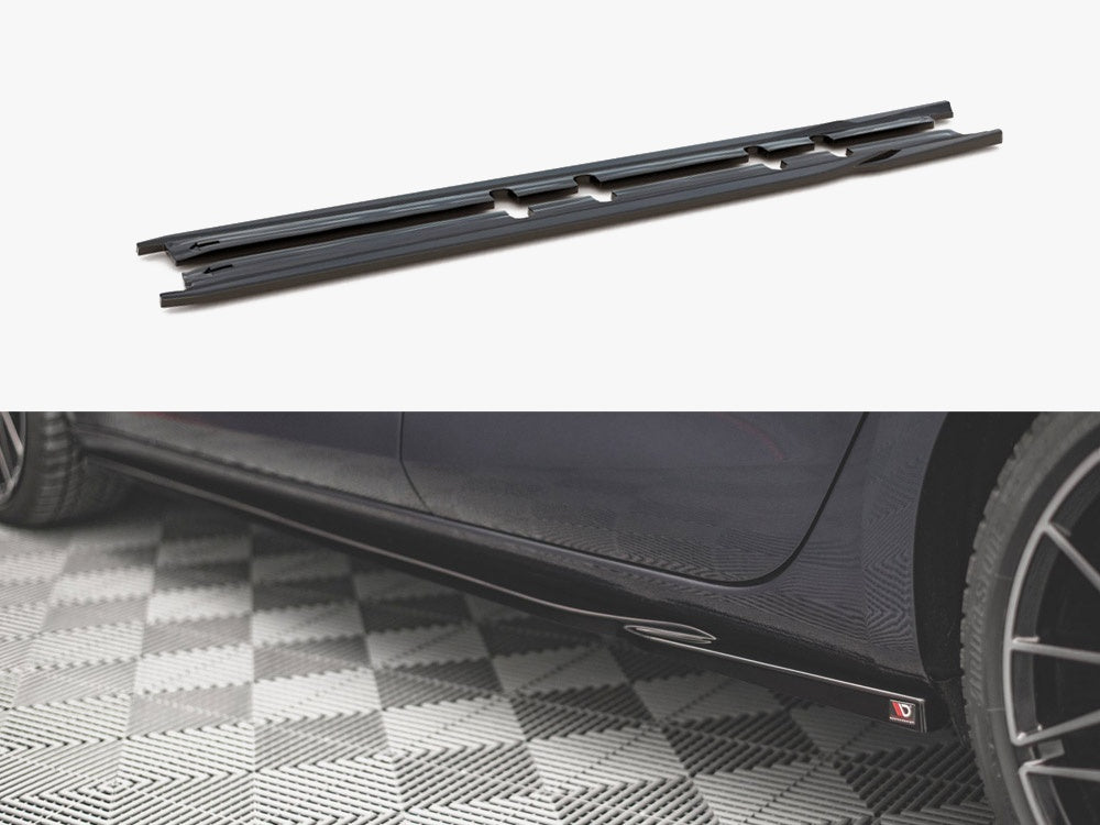 Maxton Design Side Skirts Diffusers V.1 Seat Leon FR ST / Hatchback Mk4 / Cupra Leon ST / Hatchback Mk1 / Mk1 Facelift