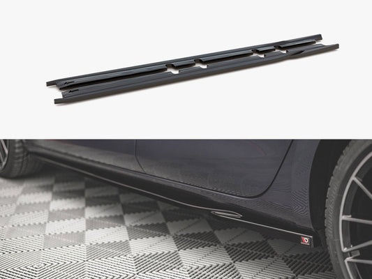 Maxton Design Side Skirts Diffusers V.1 Seat Leon FR ST / Hatchback Mk4 / Cupra Leon ST / Hatchback Mk1 / Mk1 Facelift