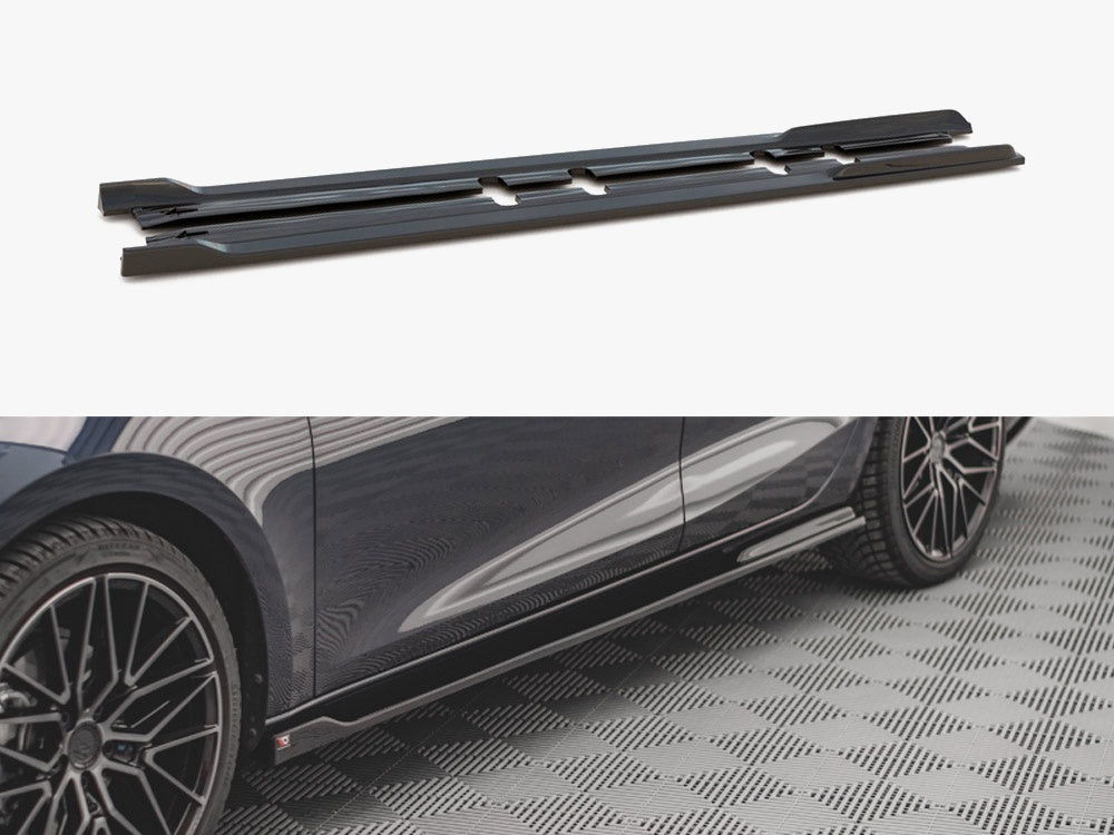 Maxton Design Side Skirts Diffusers V.2 Seat Leon FR ST / Hatchback Mk4 / Cupra Leon ST / Hatchback Mk1 / Mk1 Facelift