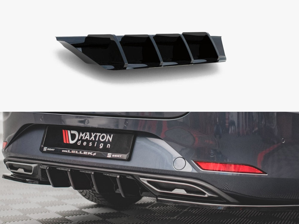 Maxton Design Rear Valance V.1 Seat Leon FR ST Mk4 - Carbon Look