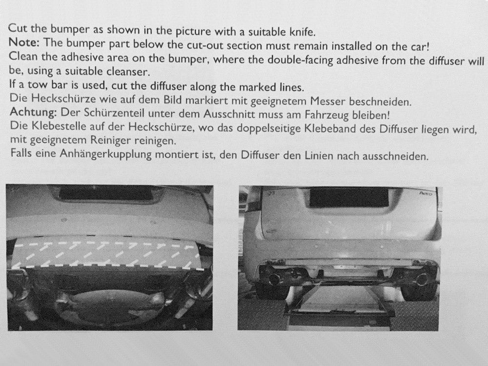 Maxton Design Rear Valance SAAB 9-3 AERO Mk2 Facelift