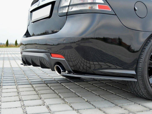 Maxton Design Rear Side Splitters SAAB 9-3 AERO MK2 Facelift (2007-2011) - Carbon Look