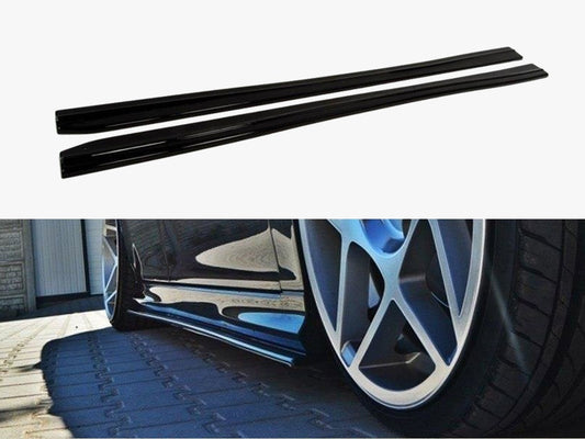 Maxton Design Side Skirts Diffusers SAAB 9-3 Turbo X / Aero Facelift - Carbon Look