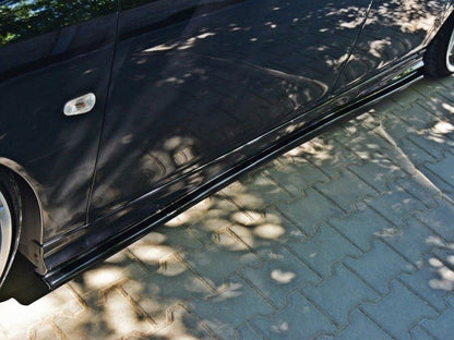 Maxton Design Side Skirts Diffusers SAAB 9-3 Turbo X / Aero Facelift - Carbon Look