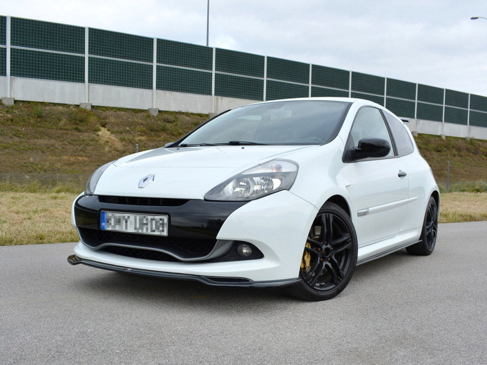 Maxton Design Front Splitter V.1 Renault CLIO MK3 RS Facelift (2009-2012) - Textured