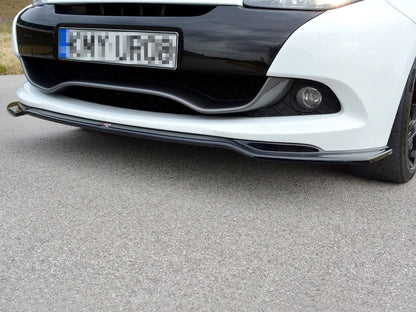 Maxton Design Front Splitter V.1 Renault CLIO MK3 RS Facelift (2009-2012) - Carbon Look