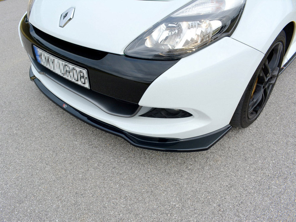 Maxton Design Front Splitter V.1 Renault CLIO MK3 RS Facelift (2009-2012) - Textured