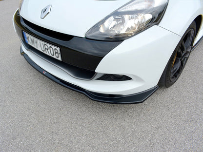 Maxton Design Front Splitter V.1 Renault CLIO MK3 RS Facelift (2009-2012) - Carbon Look
