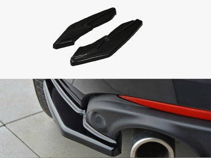 Maxton Design Rear Side Splitters Renault Laguna MK 3 Coupe (2008-2015) - Carbon Look