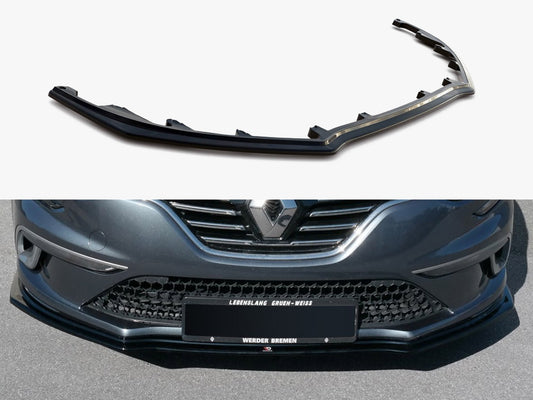 Maxton Design Front Splitter Renault Megane MK4 Gt-line (2016-) - Textured