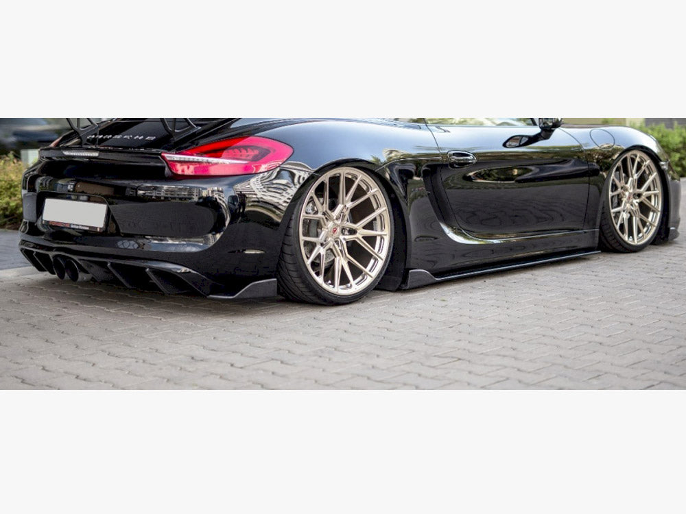 Maxton Design Rear Side Splitters Porsche Cayman MK2 981C (2013-)