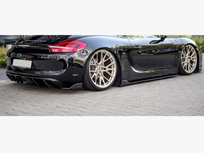 Maxton Design Rear Side Splitters Porsche Cayman MK2 981C (2013-)