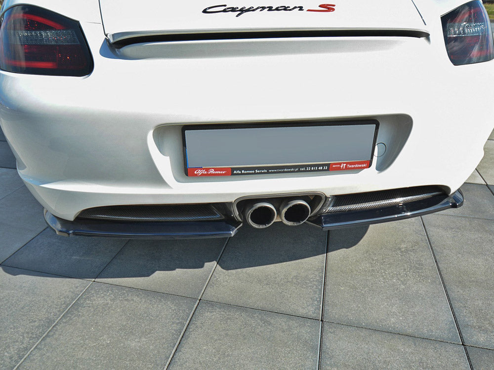 Maxton Design Rear Side Splitters Porsche Cayman S 987C (2006-2009)