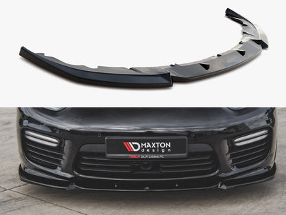 Maxton Design Front Splitter V1 Porsche Panamera Turbo 970 Facelift (2013-2016)