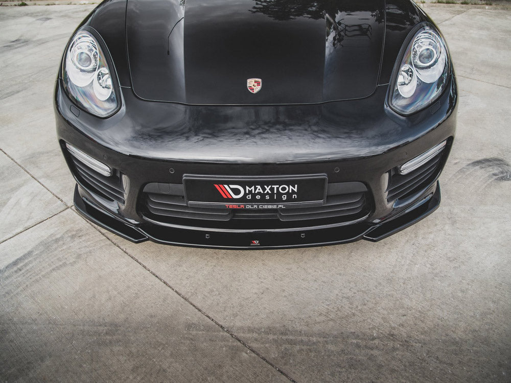 Maxton Design Front Splitter V.2 Porsche Panamera Turbo 970 Facelift (2013-2016)