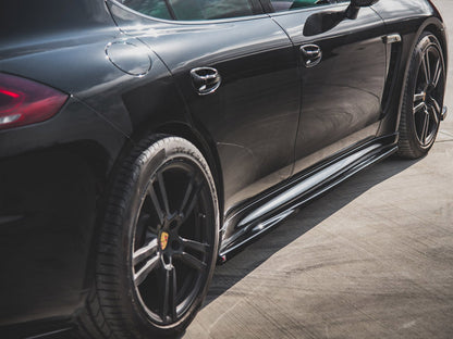 Maxton Design Side Skirts Diffusers V1 Porsche Panamera Turbo 970 Facelift (2013-2016)
