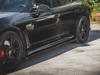 Maxton Design Side Skirts Diffusers V1 Porsche Panamera Turbo 970 Facelift (2013-2016)