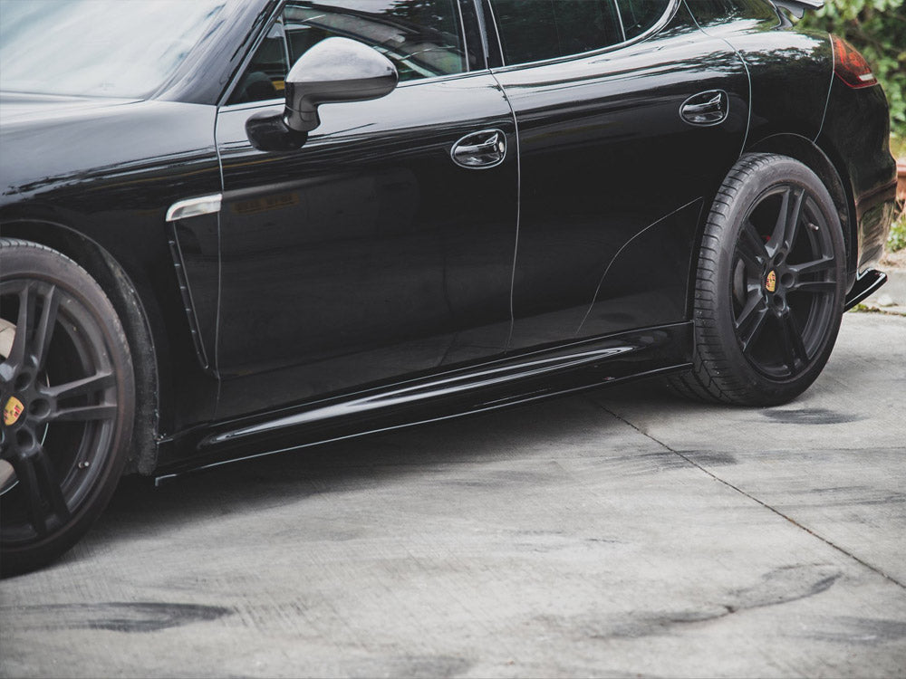 Maxton Design Side Skirts Diffusers V2 Porsche Panamera Turbo 970 Facelift (2013-2016)