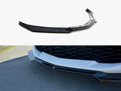 Maxton Design Front Splitter V.1 Chevrolet Camaro 6TH-GEN. Phase-i 2SS Coupe (2016-18) - Carbon Look