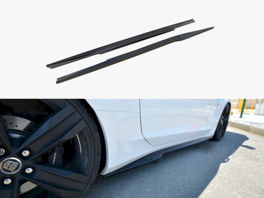 Maxton Design Side Skirts Splitters Chevrolet Camaro 6TH-GEN. Phase-i 2SS Coupe (2016-2018) - Carbon Look