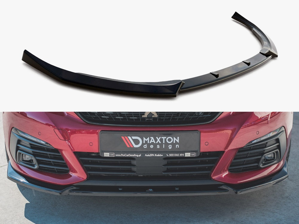 Maxton Design Front Splitter V.1 Peugeot 308 GT Mk2 Facelift