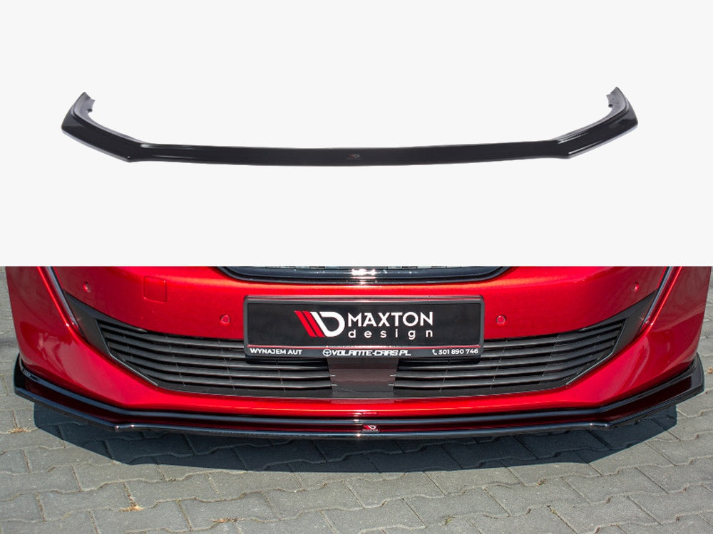 Maxton Design Front Splitter V.2 Peugeot 508 Mk2 - Carbon Look