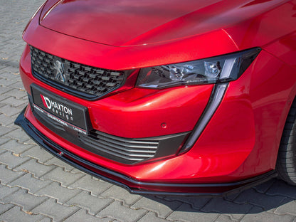 Maxton Design Front Splitter V.2 Peugeot 508 Mk2 - Carbon Look
