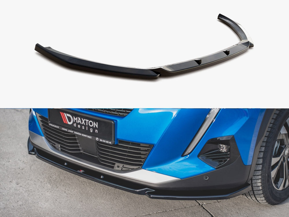 Maxton Design Front Splitter V.2 Peugeot 2008 Mk2 - Carbon Look