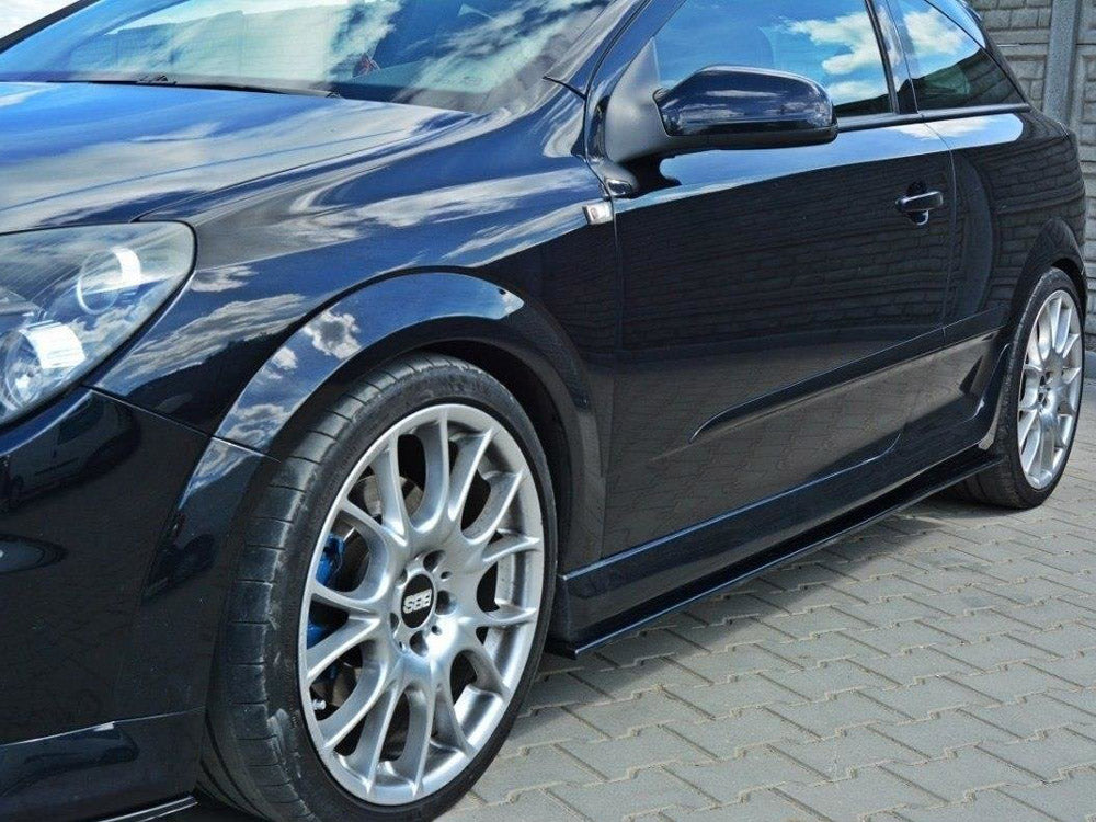 Maxton Design Side Skirts Diffusers Opel Astra H (For OPC / VXR)