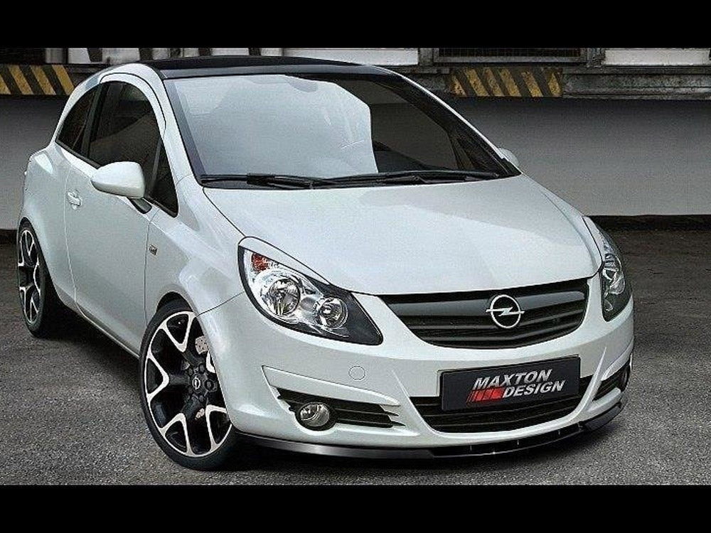 Maxton Design Front Splitter Opel Corsa D (Preface) - Carbon Look