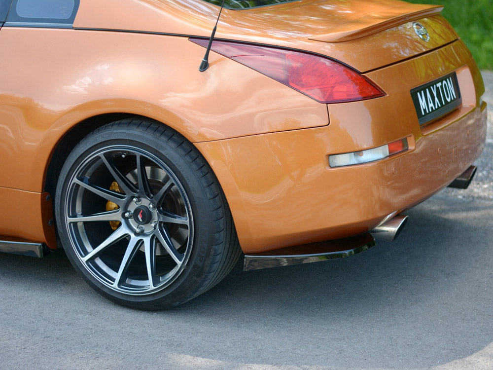 Maxton Design Rear Side Splitters Nissan 350Z (2003-2008) - Textured