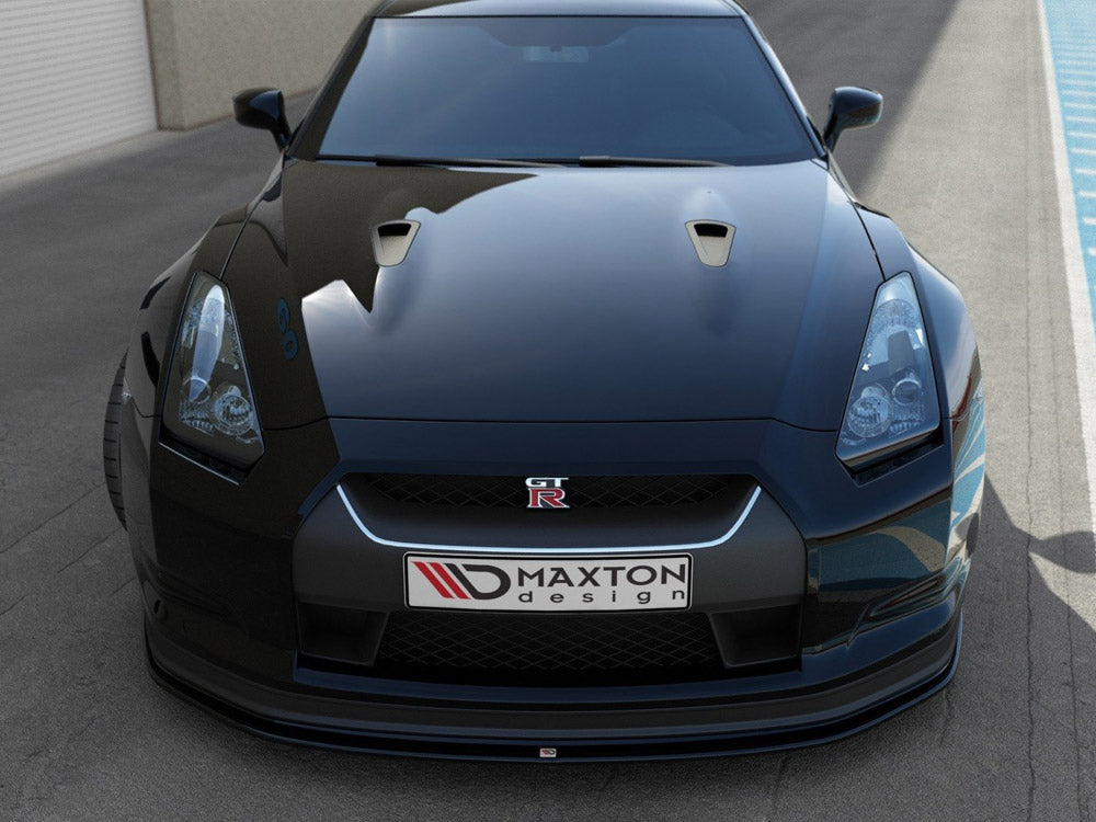 Maxton Design Front Splitter V.2 Nissan GT-R Pre-Facelift Coupe (R35-SERIES) (2007-2010)