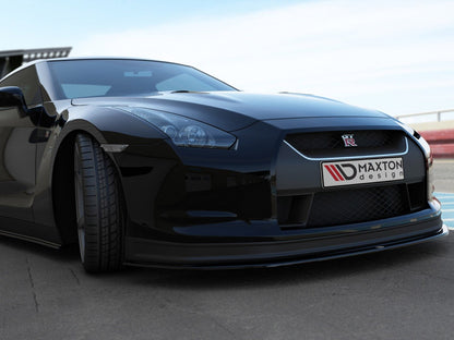 Maxton Design Front Splitter V.2 Nissan GT-R Pre-Facelift Coupe (R35-SERIES) (2007-2010)