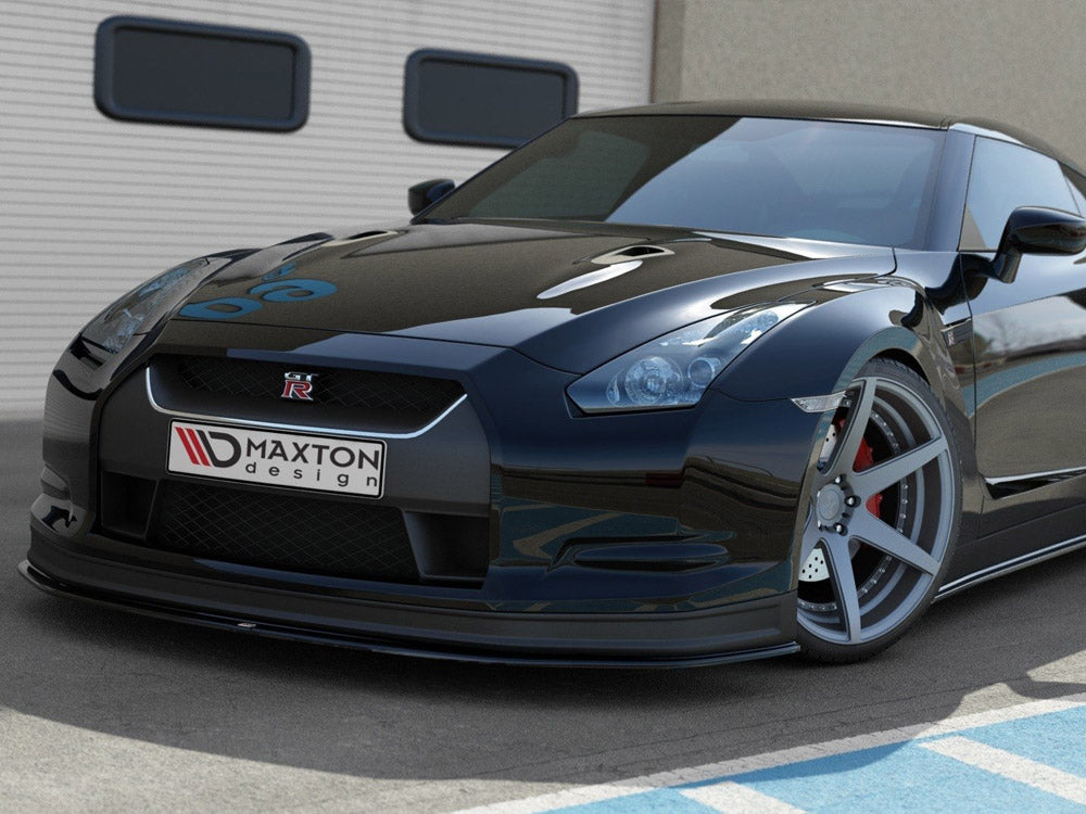 Maxton Design Front Splitter V.2 Nissan GT-R Pre-Facelift Coupe (R35-SERIES) (2007-2010)