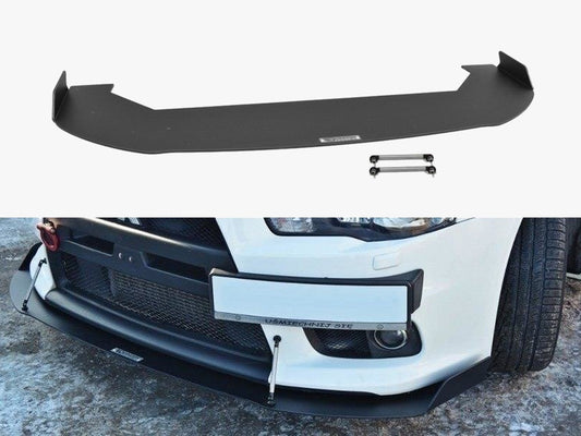 Maxton Design Front Racing Splitter V.1 Mitsubishi Lancer EVO X (2007-2015)