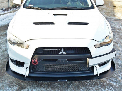 Maxton Design Front Racing Splitter V.1 Mitsubishi Lancer EVO X (2007-2015)