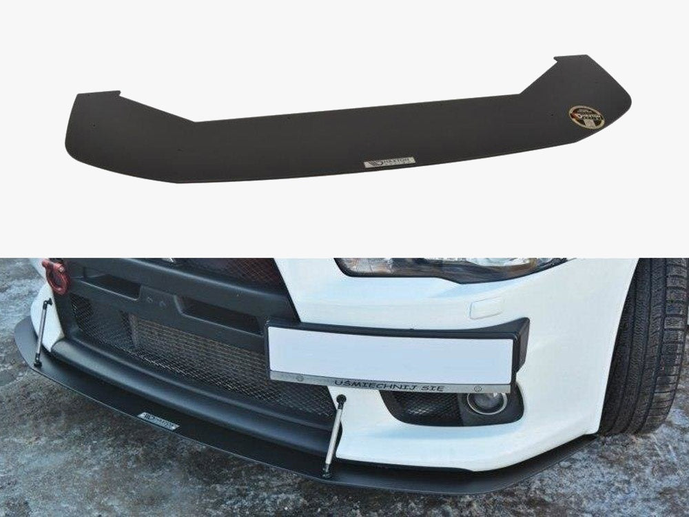 Maxton Design Front Racing Splitter V.2 Mitsubishi Lancer EVO X (2005-2017)